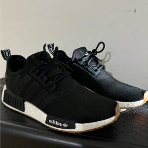 Adidas Nmd size 8. Men's sneakers black and white. Boost.